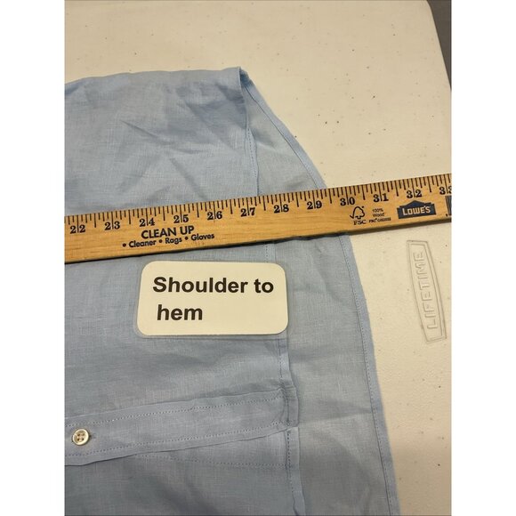 Cinque  Linen button down long sleeve Mens XL Resort Breathable - Picture 13 of 14